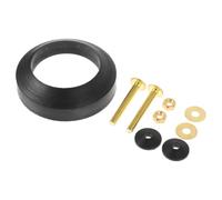 UKCOCO Toilet Cistern Sealing Ring Toilet Water Tank Seal Rubber Replacement Part Black Universal Fit and Fixings