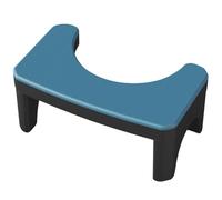 UKCOCO Toilet Stepping Stool for Bathroom Thickened Squatting Foot Stool for Adults and Children Blue-Black Household Toilet Chair Aid for Pregnant Women and Seniors