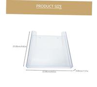 UKCOCO Transparent Acrylic Wall-mounted Mail Organizer Rack for Office Documents Magazine Holder and Envelope Storage Sturdy File Holder for Brochures Catalogs Flyers and Paper