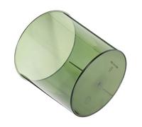 UKCOCO Transparent Fall Flower Holder Bucket for Flower Waking with Oxygen Enhancing Roots Small Round Olive Green Vase for Desktop Storage and Elegant Floral Arrangement in Office Home