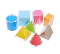 UKCOCO Transparent Geometric Solids for Educational Use Manipulative Math Models with Clear Visualization Easy to Clean Surface Interactive Learning Tool for Teaching Geometry and Surface