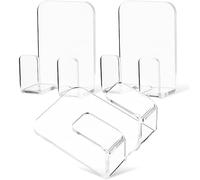 UKCOCO Transparent Shower Wall Adhesive Hooks Rack for Bathroom Storage and Towel Holder Self Adhesive Shower Organizer for Kitchen and Bathroom Compact 2.4X1.8X1.1 Inch