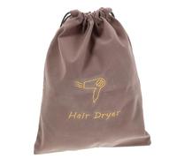 UKCOCO Travel Velvet Drawstring Hair Dryer Storage Bag Multipurpose Soft Protective Pouch for Jewelry and Accessories Lightweight Organizer for Travel and Home