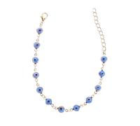 UKCOCO Turkish Blue Eye Evil Eye Bracelet Adjustable Handmade Beaded Anklet for Teen Luck Protection Jewelry Families and Friends
