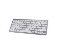 UKCOCO Ultra Thin Wireless Keyboard Compact 78 Keys Scissor Foot Structure for Phone Tablet Computer White Plastic Material No Battery Included