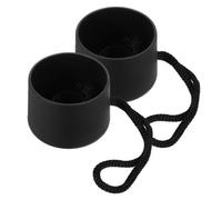 UKCOCO Umbrella Handle Replacement Plastic Grip Modern Stylish Black Handles 2pcs with Anti-Slip Comfortable Design for Folding Umbrella Suitable for Hikes the Rain and Long Walks