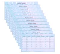 UKCOCO Undated Weekly Planner Refill 14 Sheets A6 6-Hole Binder Paper Smooth Writing Prevents Ink Bleed for On the Go Planning
