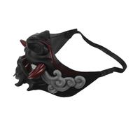 UKCOCO Unique Samurai Face Mask for Cosplay and Parties Creative Japanese Drama Mask with Elastic Band for Comfortable Wear Excellent Craftsmanship and Unique Design for Stage