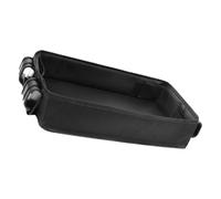 UKCOCO Universal Stroller Tray Cup Holder and Phone Holder Attachment, Oxford Cloth Snack Tray Accessory for Pushchair, Black S Size, Travel-Friendly Stroller Organizer
