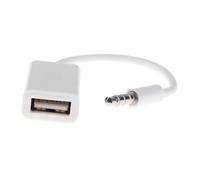 UKCOCO Usb to Jack Audio Adapter Car Stereo Usb Converter Male to Female Cable