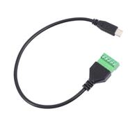 UKCOCO USB Type-c for Stable and Reliable Connection to 5p Screw Terminal Adapter Cable with Copper Material Bolt Screw Fixed, Compatible with Tablets and Computers