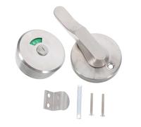 UKCOCO Vacant Occupied Bathroom Lock with Indicator Stainless Steel Privacy Latch for Public Restroom Doors Easy Installation Durable Rotating Engagement Lock for Toilet Partitions