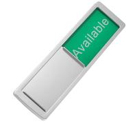 UKCOCO Vacant Occupied Toilet Door Sign Silver Privacy Indicator Restroom Status Display for Office Conference Room Bathroom