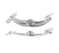 UKCOCO Versatile Lid Stay Support Hinge for Cabinet Doors, Nickel Plated Iron Material, Reliable Stability with Silver Finish, for Kitchen Cupboard or Bathroom Cabinet Hardware