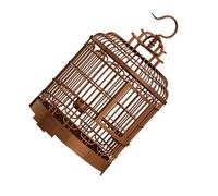 UKCOCO Vintage Bird Cage Portable Travel Carrier for Parakeets Lovebirds and Cockatiels Spacious Villa Design Bottom for Indoor and Outdoor Use