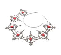 UKCOCO Vintage Black Metal Hair Accessory Goddess Tiara Headband with Sun Spike Design, Handcrafted Comfortable Fit for Women and Brides, for Parties and Cosplay
