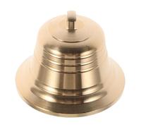 UKCOCO Vintage Brass Hanging Bell Pendant for DIY Crafts Melodic Sound Metal Ornament for Home Door Garden Decoration Low Maintenance Golden Bell with Tranquil Chime Holidays and