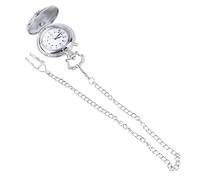 UKCOCO Vintage Creative Pocket Watch Silver Alloy Case Locomotive Shape for Friends and Train Enthusiasts