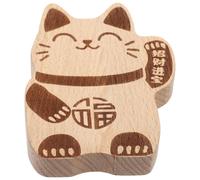 UKCOCO Vintage Fortune Cat Shaped Wooden Bottle Opener Refrigerator Magnet, Multi-Functional Design that Opens Beer and Soft Drinks, for Garages and Beer Festival Weekend Celebrations