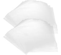 UKCOCO Vinyl Record Outer Sleeves Storage and Protection 50pcs White Self Adhesive Protective Covers Waterproof Mud Resistant Pp Material for Vinyl Record Lovers