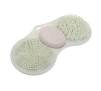 UKCOCO Wall-Mounted Bathroom Foot Scrubber Mat with Suction Cups Green Pumice Stone Foot Scrubbing Pad for Exfoliating Dead Skin Shower Care Tool for Men and Women