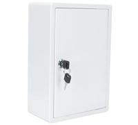 UKCOCO Wall Mounted Milk Box with Lock: Outdoor Milk Bottle Holder Wall Mounted with Keys for Home Office Garden,20CM × 11CM ×30CM,White