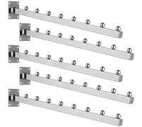 UKCOCO Wall Mounted Waterfall Clothes Rack 8-Ball Hanger 40cm Wall Clothes Hanger for Laundry Room Organization and Coat Storage for Garment Display