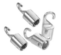 UKCOCO Wand Hook Replacement Tips for Vertical Blind Stick 4pcs Metal with Universal Fit and Comfortable Grip for Drapery Hardware Upgrade and Window Operation