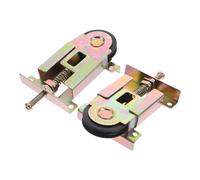 UKCOCO Wardrobe Door Rollers 2Pcs, Heavy-Duty Plastic Concave Edge Bearings, Adjustable Height Wheels for Sliding Mirror Closet Doors, Compatible with Contractor Use