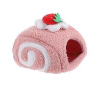 UKCOCO Warm Nest Hideout House for Hamsters Cotton Bed Roll Shape Easy to Clean