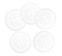UKCOCO Washing Washer Machine Replacement Plastic Spinner Cap 5pcs White Dryer Safety Cover, Easy Install Removal Part for Universal Laundry Use