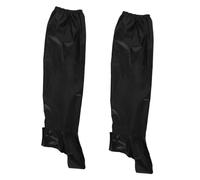 UKCOCO Waterproof Oxford Cloth Rain Overpants Windproof Full Rain Protection Black for Men Women Outdoor Activities