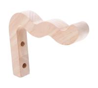 UKCOCO Wave Shaped Wooden Wall Plant Hanger for Pots and Coats | Creative Natural Style, Beige Wood Finish, Space Saving Use for Small Apartments, Outdoor Display