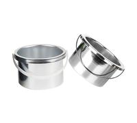 UKCOCO Wax Melting Machine Inner Pots 2pcs 105mm Aluminum Wax Warmer Metal Containers for Hair Removal Kit Replacement Accessories