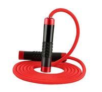 UKCOCO Weighted Skipping Rope for Fitness Heavy Duty Jumping Tool with Ergonomic Non Slip Handles for Gym Workouts Endurance Training and Cardio Exercise Durable Cotton Rope Design