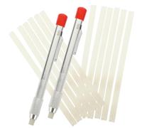 UKCOCO Welding Soapstone Marker Pens and Holder with Replaceable Refills for Steel and Aluminum Marking, Screw-On End Ring Design, Comfortable Grip