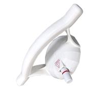 UKCOCO White Curved Double Suction Bathroom Grab Rail with Slip Resistant Surface, Detachable Anti-Fall Support Handle for Seniors and Elderly in Rental Apartments