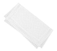 UKCOCO White Lace Piano Cover Protector for Upright and Electric Pianos, Modern Elegant Design with Gentle Preservation, Fresh and Minimalist Style for Home Decor
