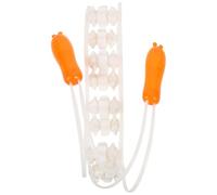 UKCOCO White Soft Roller Back Massager Rope for Muscle Relaxation, Leg and Neck Muscle Roller Massage Tool, Body Massage Stick Suitable for Full Body Therapy and Stress Relief