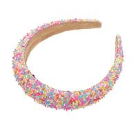 UKCOCO Wide Candy Color Headband with Sponge Padding, Padded Wide Hairband for Women and Girls, Soft Elastic Face Wash Headband for Makeup and Skincare Routine
