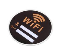 UKCOCO Wifi Password Sign Acrylic 30×30cm Wall Sticker for Office and Guest Room Essentials Network Coverage Reminder Board