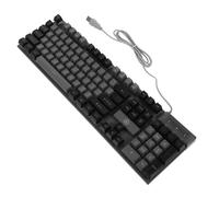 UKCOCO Wired 104 Keys Mechanical Gaming Keyboard with Rgb Backlight, Abs Suspension Key Caps and Thickened High Strength Back Plate, Stable and Reliable Performance for Gaming and Office