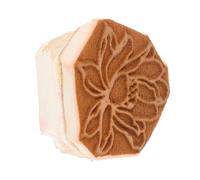 UKCOCO Wood Printing Stamp with Sponge Material for Card Making and Scrapbooking, User-Friendly Floral Stamp for Novice Crafters and Artists, for Painting and Embossing Projects