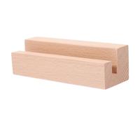 UKCOCO Wooden Base Memo Card Clip Stand with Slot for Desk Calendar and Photo Holder Stable and Versatile Tabletop Display for Notes and Pictures Display Base