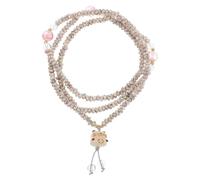 UKCOCO Wooden Beaded Bracelet Handmade Japanese Buddha for Women and Men Natural Wood Material with Ethnic Style Suitable for Meditation and Everyday Outfits