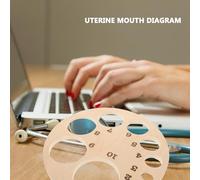 UKCOCO Wooden Cervical Dilations Wheel Birth Education Model Fetal Position Tool for Midwives Medical Teaching Aid Childbirth Process Diagram