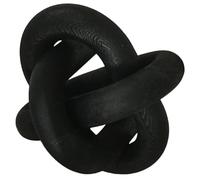 UKCOCO Wooden Chain Link Decor with Chic Design and Simple Style, Black Wood Knot Craft for Wedding Decoration Or Desk, Home Decor Accent Creating A Warm Home Vibe