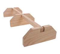 UKCOCO Wooden Chicken Perch Stand with Bite-resistant Roosting Bar for Hens and Chicks, Natural Wood Chick Standing Rack for Poultry Coop Enrichment and Bird Training