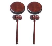 UKCOCO Wooden Gavel and Sound Block Set for Auctions and Meetings, Versatile Usage with Easy Storage, Simple Yet Elegant Design, Professional Appearance, for Auctioneers and Club