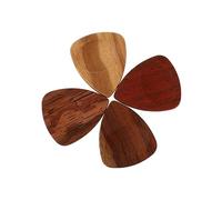 UKCOCO Wooden Guitar Pick for Folk and Electric Guitars Portable Natural Plectrum in Boxed
